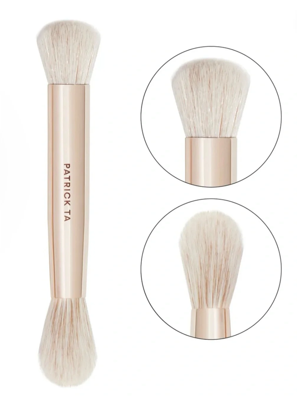 Patrick Ta Dual Ended Foundation Brush Vegan Makeup Brush No. 2 BNIB